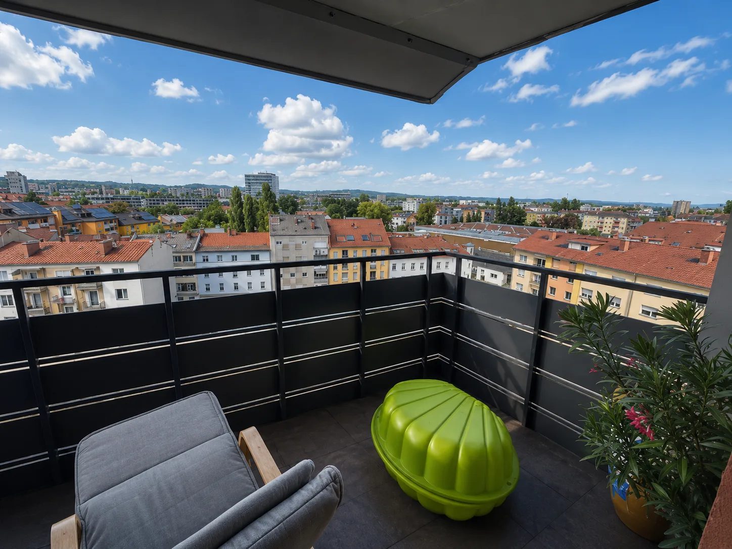 Balkon Stadtblick